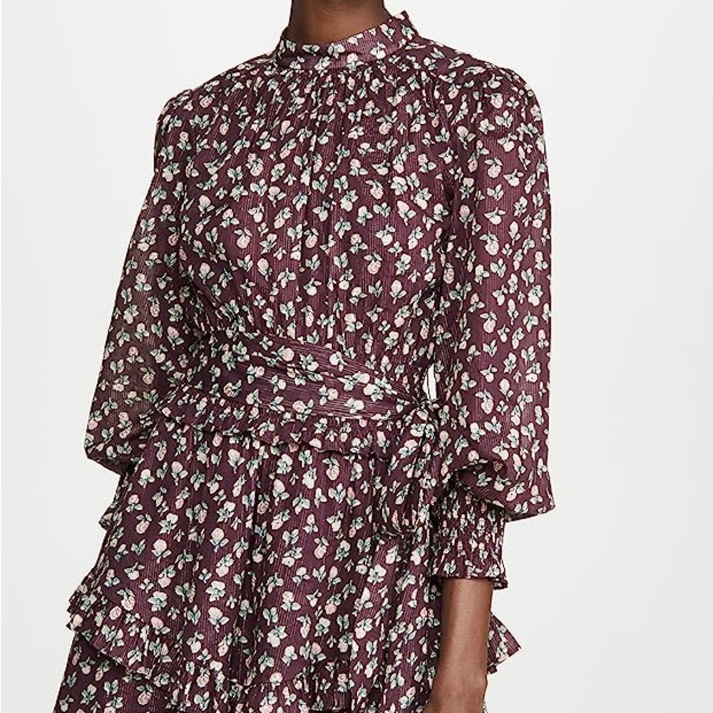 La Vie Rebecca Taylor Long Sleeve Cherise Floral Dress. Women’s size XS